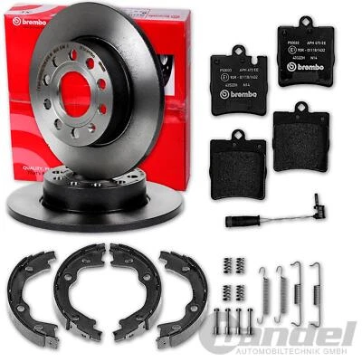 brembo BREMSSCHEIBEN+BELÄGE HINTEN für MERCEDES C-KLASSE W203 CLK C209 SLK R171 - Bild 1 von 4