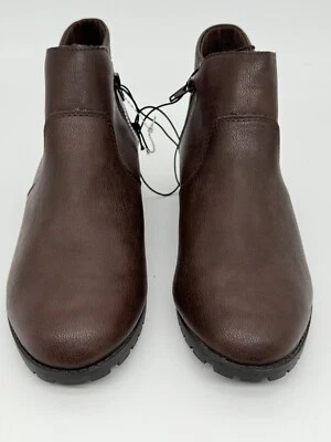 Zapato Me Too Para Mujer 9.5 Marrón Cathy Botines Parte Superior Baja Cremallera Nuevo Sin Etiquetas Foto 1 de 4