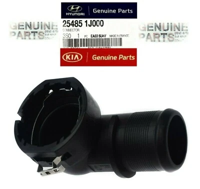 LOWER RADIATOR HOSE COUPLER CONNECTOR OEM FORTE NIRO OPTIMA SOUL - SONATA IONIQ - Image 1 of 4