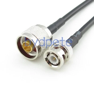 N male to BNC male plug RG58 RG-58 RF Coaxial Cable Koaxial Cable 50ohm Coax lot - Image 1 of 4