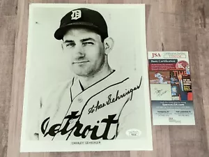 JSA Charley Gehringer Signed 8x10 Photo COA Charlie Mechanical Man HOF Tigers - Picture 1 of 4