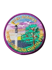 NEW Girl Scout New Carolina Coastal Pines GSNCCP Official Council Patch Badge 3" - Picture 1 of 3