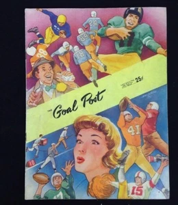 1951 Original UCLA Bruins VS Cal Berkeley Bears The Goal Post Programa de Fútbol - Imagen 1 de 8