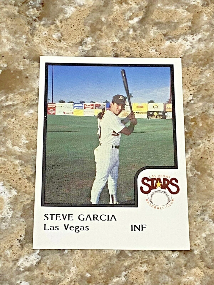 1986 ProCards Steve Garcia Las Vegas Stars Minor League Baseball Card - Image 1 of 1