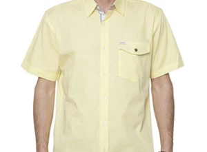 MATIX Spring Solid Woven Shirt (L) Pale Yellow - Picture 1 of 1