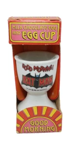 Vtg DC Comics BATMAN Good Morning Glazed Ceramic Egg Cup NIB 1982 Art Warrior - Picture 1 of 8