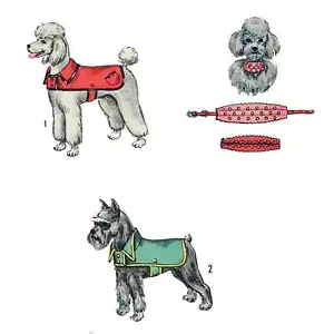 60s Sewing Pattern, Dog's Coat & Collar Trim - Small - Dog=Small - Picture 1 of 2
