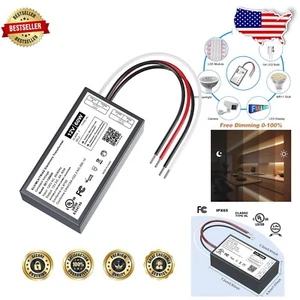 Compact 60W Dimmable LED Power Supply - Compatible with Lutron & Leviton Dimmer - Picture 1 of 9
