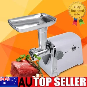 Heavy Duty Electric Meat Grinder: Stainless & Aluminum Easy Clean Home Use - Picture 1 of 19