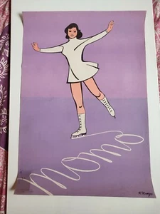 EISKUNSTLAUF WERBUNG LOTTERIE ORIGINAL POSTER - Bild 1 von 3