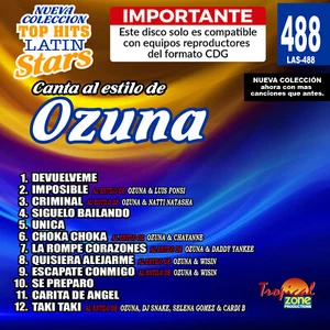Risultati Karaoke Top Hits Latin Stars 488 Ozuna - Foto 1 di 1