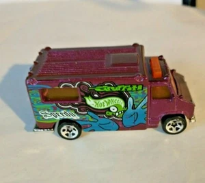 Hot Wheels 1988 Speedy Street Art Series Ambulance Purple G3 - Picture 1 of 8