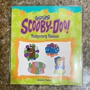 New Cartoon Network Scooby Doo Temporary Tattoos Sheet Sealed - Picture 1 of 2
