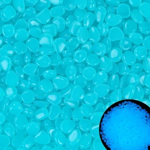 1000 Stück im Dunkeln leuchtende Steine leuchtende Steine leuchtende Kieselsteine für Außendekoration, - Bild 1 von 7