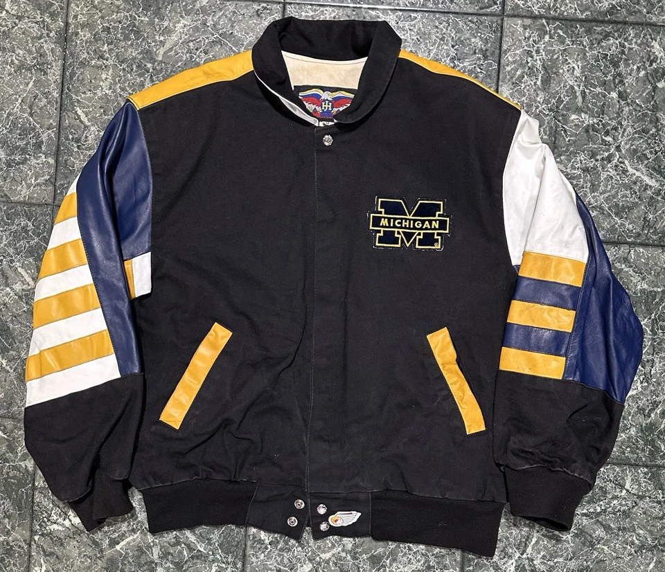 90s Jeff Hamilton Michigan Jacket - Image 1 of 4