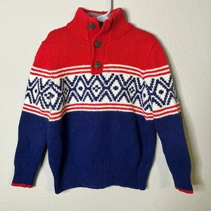 Gap Kids Size S 6-7 Holiday Knit Sweater Wool Blend Christmas  - Picture 1 of 4