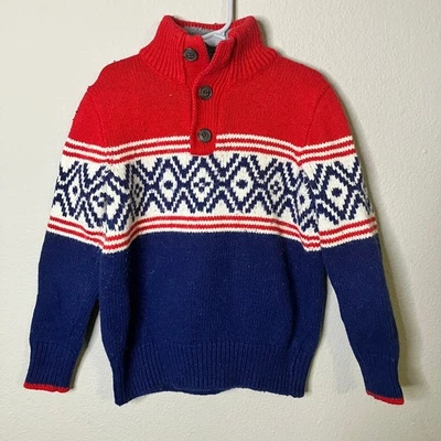 Suéter tejido navideño Gap Kids talla S 6-7 mezcla de lana Navidad  Foto 1 de 4