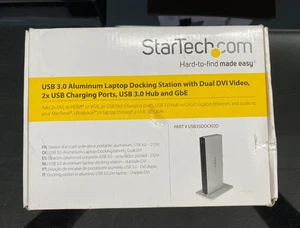 NUEVO StarTech USB3SDOCKDD DVI USB 3.0 Estación de Acoplamiento de Doble Monitor - Imagen 1 de 1