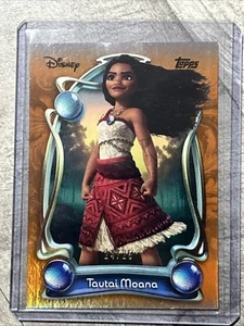 2025 Topps Disney Wonder Maui ORANGE 24/25 #87 Tautai Moana LESEN - Bild 1 von 4