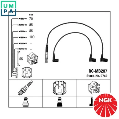 IGNITION CABLE KIT 0742 FOR MERCEDES-BENZ 124/T-Model/Break 190 G-CLASS 2.3L - Image 1 of 4
