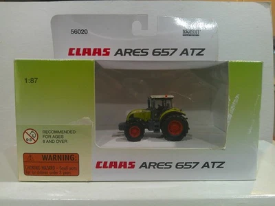 Norscot Claas Ares 657 ATZ Tractor 1:87 Scale Light Green VG Fair Box - Image 1 of 4