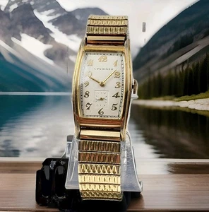 RARE VINTAGE LONGINES 10K GOLD FILLED MECHANICAL HANDWIND SWISS MENS WATCH AS IS - Picture 1 of 12