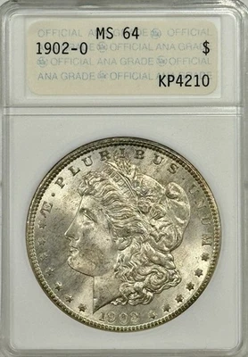 1902 年 O 版摩根元 MS-64 旧 ANA 肥皂盒支架 — 第 1/4 张图片