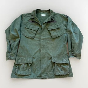 Vintage Militär Jacke Herren M lang OG 107 Slant Pocket Combat Vietnam Army - Bild 1 von 12