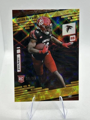 2021 Panini Prestige Rookies Xtra Points Gold /99 Javian Hawkins #227 Rookie RC - Image 1 of 2