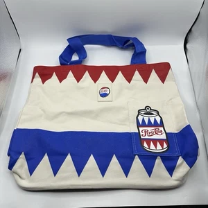 Pepsi Cola Tote Bag White Bolsa Blanca STAINED! Joy Store Soda Can 15”x17”x5” - Picture 1 of 5