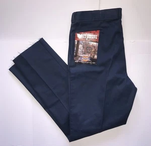 Pantalones de Trabajo DICKIES 874 Años 90 De Colección 44UU Azul Liso Frontal Sarga Pantalones Dobladillo Crudo Y2K Nuevos con Etiquetas - Imagen 1 de 12