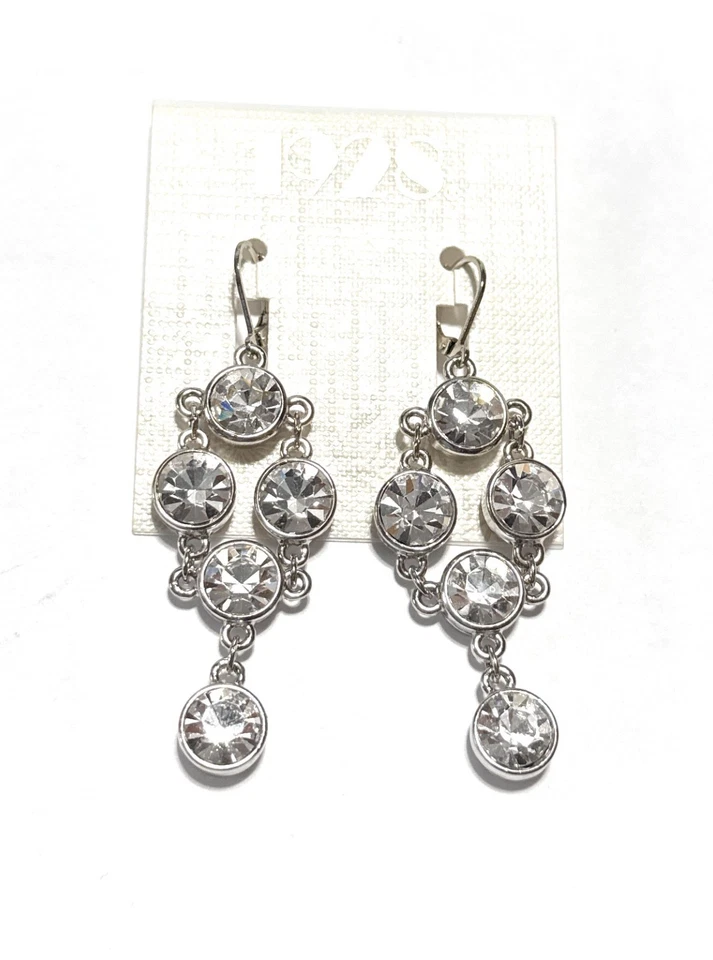 Brincos de declaração deslumbrante design de cristais grandes ousados brincos de noiva moda profissional - Imagem 1 de 4