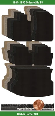 Juego de alfombrillas bereber personalizadas Lloyd para Oldsmobile 98 1961-1990 (5 piezas) #WDN Foto 1 de 4