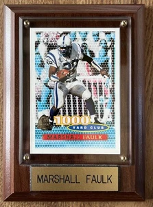Marshall Faulk gerahmte Karte Wandhalterung 1000 Yard Club  - Bild 1 von 4