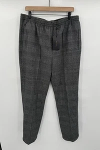 NEW Rag & Bone Rylie Plaid Track Pants XL Grey Plaid MSRP $395 - Picture 1 of 7