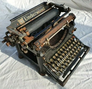 Máquina De Escribir Antiguo Vintage Underwood typewriter Old Antigua Portátil - Imagen 1 de 11