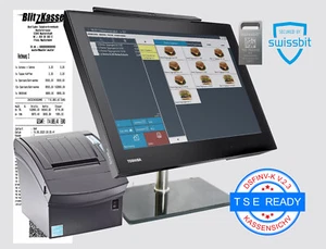 TSE 2025 GASTRONOMIE COMPUTERKASSE RESTAURANT TOUCH KASSE + BONDRUCKER +SOFTWARE - Bild 1 von 9