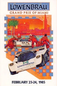 FL - 1985 FLORIDA Löwenbräu Grand Prix of Miami, FLA - IMSA GT Championship - Picture 1 of 2
