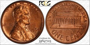 1960-D/D 1C PCGS MS62RD LD FS-502; 24/50! TrueView #13 - RicksCafeAmerican.com - Picture 1 of 12