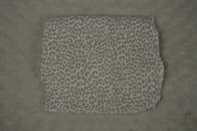 Carter's Leopard Print Baby Receiving Blanket Flannel Tan White Animal Print - Image 1 of 4