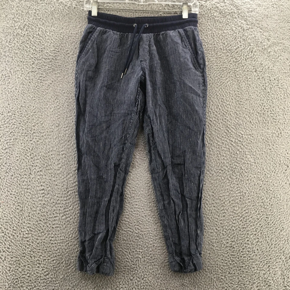 Pantalones capri Athleta para mujer 2P (27x25 real) multicolor a rayas tiro bajo informales Foto 1 de 4