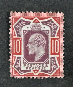KEVII, 1912, 10d. dull reddish purple & carmine value, SG 311, UM, Cat £150.