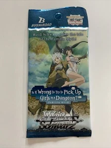 Weiss Schwarz TCG Is It Wrong To Try To Pick Up Girls In A Dungeon? Booster Pack - Picture 1 of 2