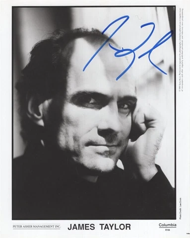 James Taylor- Signed Vintage Photograph Cover