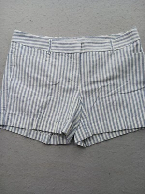 Chino Express para mujer talla 10 azul a rayas tiro medio con puños Foto 1 de 4