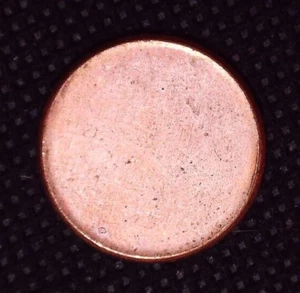 Blank Lincoln Penny Cent 1(C) Planchet Mint Error Coin 2.6 grams - Picture 1 of 2