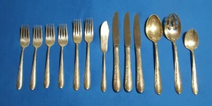 Flatware Reed and Barton Silver Blossom Pattern Mirrorstele Silverplate13 Pieces - Picture 1 of 3