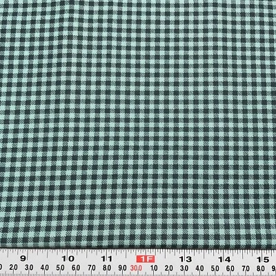 Feed Company by Sweetwater for Moda Blue Check Cotton Fabric Remnant 9" x 44" - Image 1 of 2