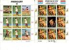 Paraguay No. 3409 +3963 Rubens + feuille de tennis