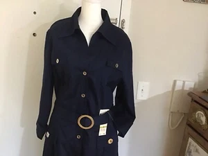 Jones New York Signature Dress, Navy Blue, Size 14.New With Tag - Picture 1 of 10